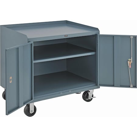 Global Industrial Service Bench Cabinet, 36 W, 34 H, 26 D, Gray 253755